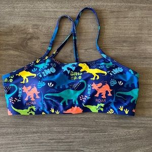 SHEIN Dinosaur Print Bikini Top